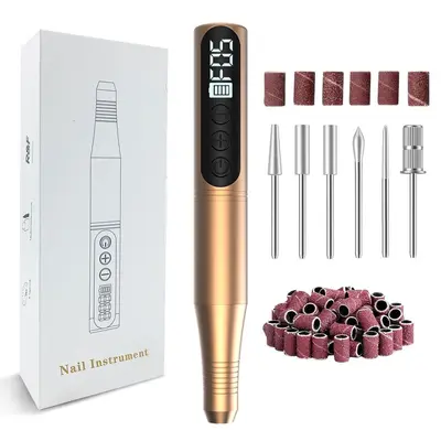 Cross-border Professional Nail File Electric Nail Drill Manicure Grinding Polisher Nail Filing Pen Nail Art Grinding Machine - 7