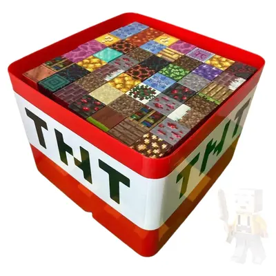 Magnetic Block Building Set with TNT Storage Box, Educational DIY Toy - 6