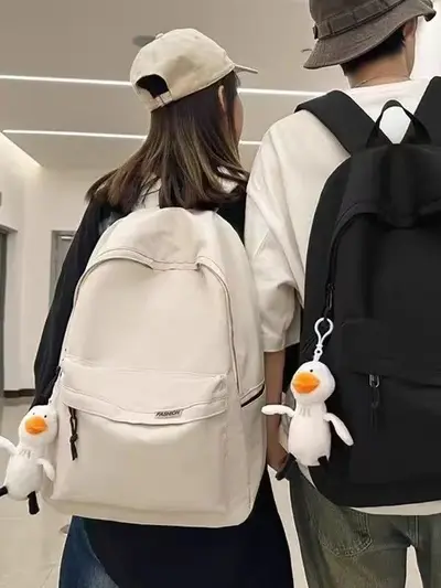 İlkokul ve Ortaokul Öğrencileri İçin Erkek Üniversiteli Seyahat Çift Omuz Sırt Çantası Basit Japon Tarzı Günlük Sırt Çantası Büyük Kapasiteli Okul Çantası