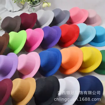 DIY-Hutrohling 13cm aus Raschelstoff, kleiner Zylinderhut für Haarklammern