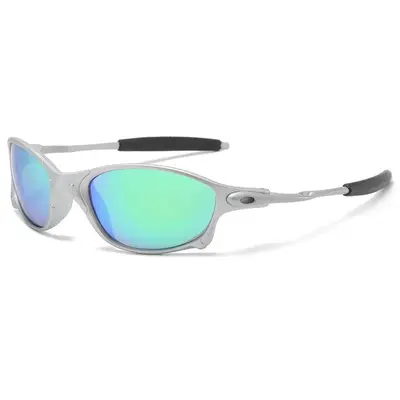 Metall-Oval-Radsportbrille, winddicht, UV-Schutz - 8