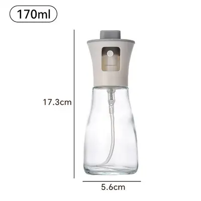 Stainless steel oil spray bottle home kitchen press oil spray bottle complete set leather edible oil spray bottle food grade glass oil bottle - 13