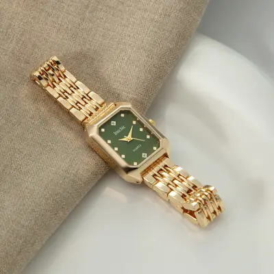 Damen-Armbanduhr mit Luxus-Design, leicht, Hongkong-Stil für Berufstätige