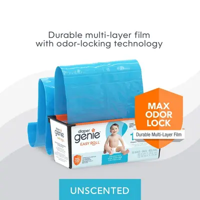 Diaper Genie Easy Roll Refill – Neuartige Windelbehälter-Beutel für Babywindeln, Bestseller auf Amazon