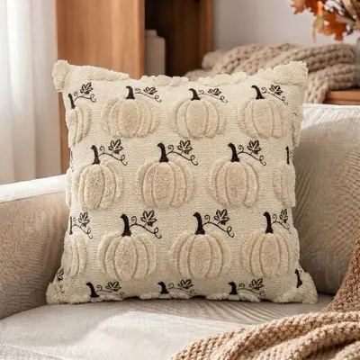 Halloween Pillow Cover Wholesale New Pumpkin Pillow Cover Custom Amazon Thanksgiving Sofa Decoration Cushion Cover - 12