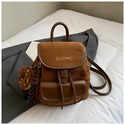 Retro Large Capacity Women's Backpack for Travel and Commuting - 7