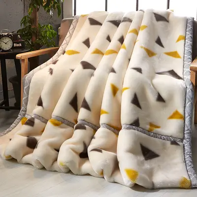Double-Layer Thickened Raschel Blanket, Winter Warm Flannel Throw, Anti-Static - 7