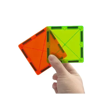 Colorful Magnetic Building Tiles Refill Set for Kids Aged 3-6 - 6