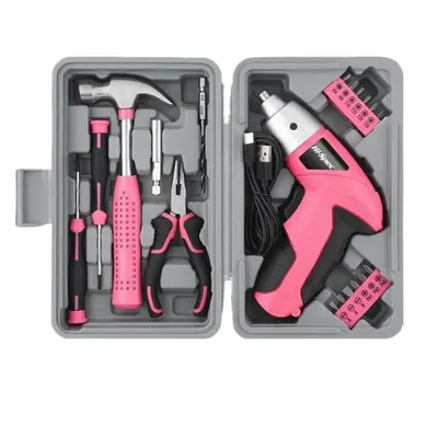 Electric screwdriver combo kit household repair toolbox - 6