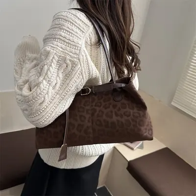 Retro Large Capacity Women's Tote Bag, Autumn Winter 2025 - 2