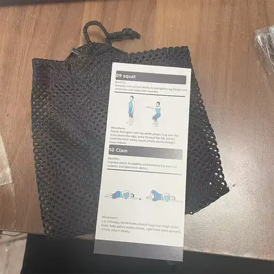 Knitted Booty Loop Resistance Band for Yoga and Fitness - 11