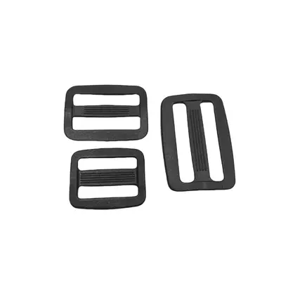 Black and White Bag Strap Buckle, Three-Level Plastic Adjustment Buckle