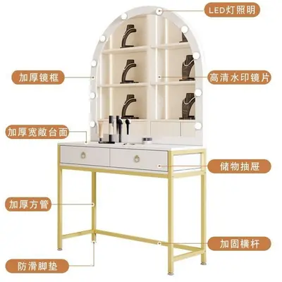 INS-Style Makeup Vanity Table for Rental Apartments and Barbershops