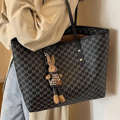 Büyük hacimli kadın el tipi tote çanta, işe gidiş için - 5