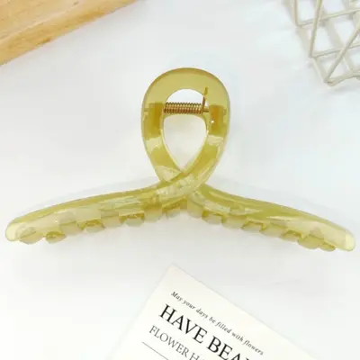 Shark Claw Hair Clip 13cm Large Acrylic Hair Clip for Women, Back of Head Hair Accessory DIY Material, Suitable for Thick Hair. - 13