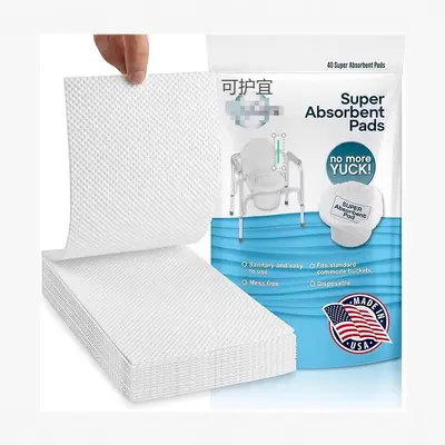 Sofort Menschenabfallflüssigkeit aufnehmende, gelartiger Einweg-tragbarer Toiletten-Absorptionspolster, grenzüberschreitend. - 3