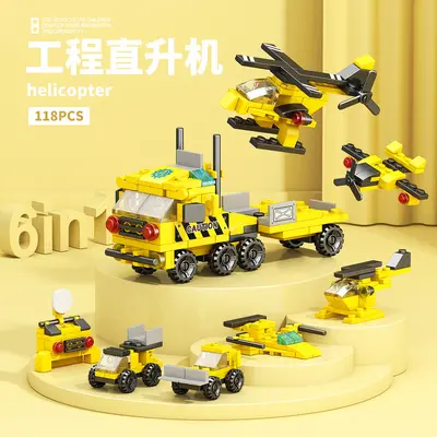 Dinosaur Engineering Vehicle Building Block Set, Military Theme for Boys - 8