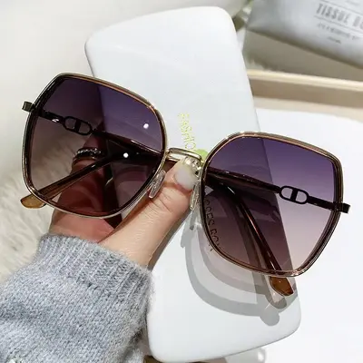 Women's Small Sunglasses, Glitter Frame, UV Protection - 4