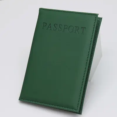 Deri pasaport kılıfı, pasaport çantası, LOGO toptan satış, İngilizce PU deri pasaport tutucu, Amazon sınır ötesi kart tutucu - 13