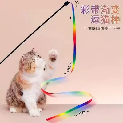 Çift taraflı gökkuşağı kurdeleli kedi oltası - 1