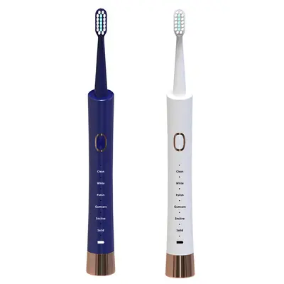 Rechargeable Waterproof Ultrasonic Electric Toothbrush, Couple Set - 6