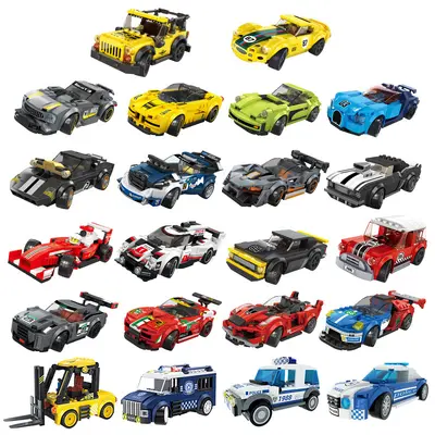 Boys Educational Small Particle Building Block Sports Car Model Set