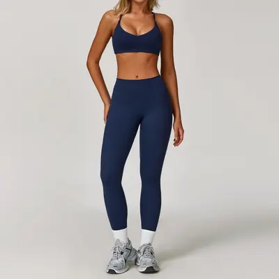 Ganxiu yoga seti hızlı kuruyan üç parçalı