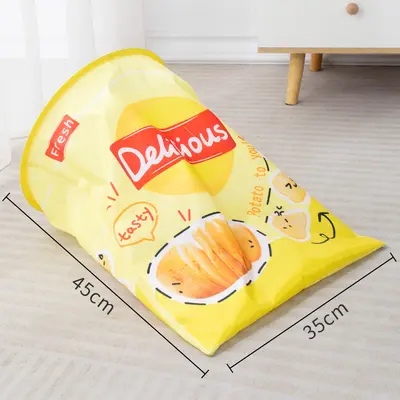 Foldable Crinkle Paper Cat Tunnel, Self-Play Cat Toy, Pet Supplies - 9