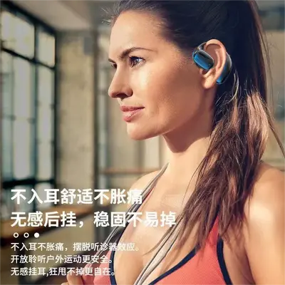 OWS Bluetooth kulaklık tek kulak 2024 yeni kablosuz spor gürültü azaltma kulak üstü ultra uzun pil ömrü