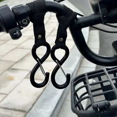 Solid Steel Front Hook for Electric Scooters and Bicycles, Universal, for Helmets and Bags - 11