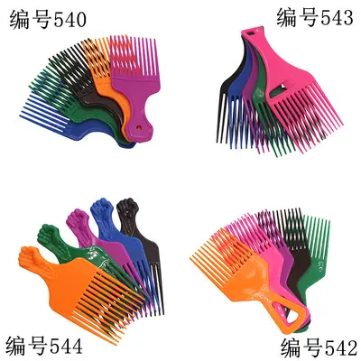 632 factory direct supply oil head comb professional styling collection hair fork comb large back head aircraft header placement comb export model
