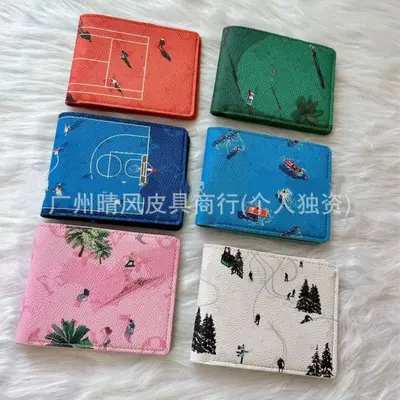 Seyahat pasaport cüzdanı, çok kartlı, unisex, kutu ile