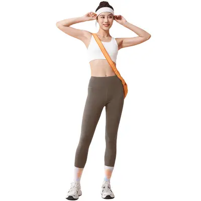 Fleece-Yoga-Leggings, Hochbund, nahtlose Fitness-Leggings - 6