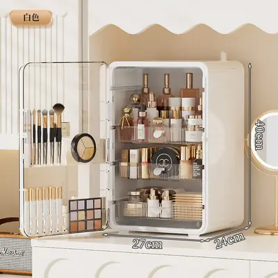 Premium Cosmetic Storage Cabinet, Large Capacity Plastic - 8