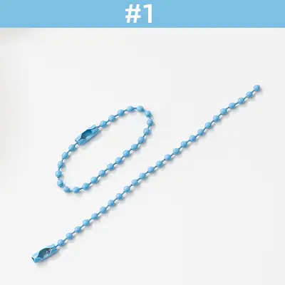 Bunte Perlenkette, Bonbonfarben, 2,4 mm, DIY-Schmuckzubehör - 7