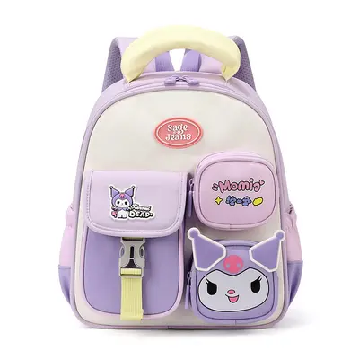 Cartoon Anime Kids Backpack, Korean Style Kindergarten Shoulder Bag - 7