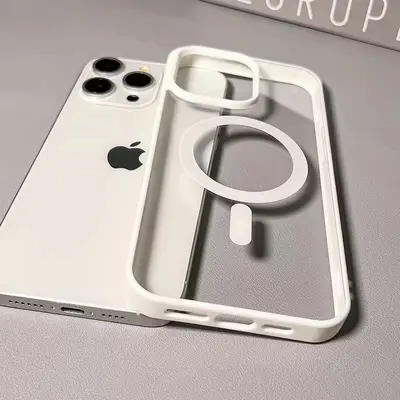 Недорогой прозрачный магнитный чехол для iPhone 18 Pro Max, Apple 17 с полным покрытием, противоударный силиконовый однотонный защитный чехол