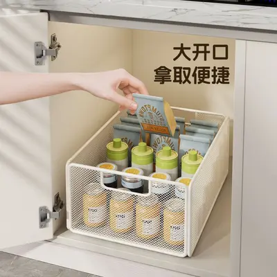 Lavabo altı çekmeli raf, çift katmanlı, ultra derin sepet - 3