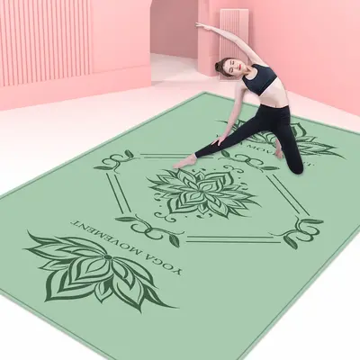 Yoga matı 2024 yeni aerobik atlama matı erkek ve kadın dans pisti matı fitness matı kaymaz ev yoga matı toptan - 5