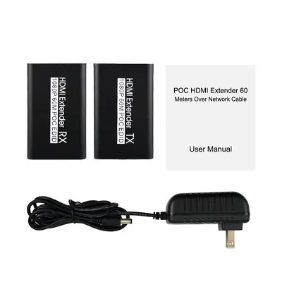 HDMI extender, 60 meters over RJ45