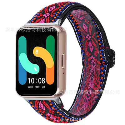Verstellbares Nylon-Geflechtarmband für Samsung Galaxy Fit3, SM-R390