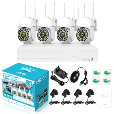 NVR-Kamerasystem, 4/8-Kanal, WiFi, mit Monitorbildschirm - 7