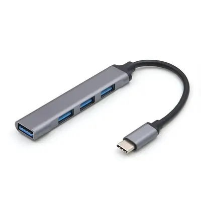 Black USB docking station USB3.0 multifunctional 4-in-1 hub computer splitter, type-c docking station - 10