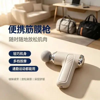 LM-130 Three-Head Massage Gun, Back Massager, High Torque, Deep Amplitude - 4