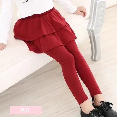 Mädchen Frühlings-/Herbst-Rockhose, elastisch, mehrfarbig - 9