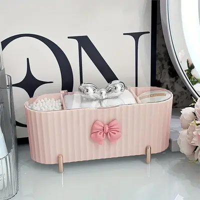 Cotton storage box for cosmetic pads, transparent lid - 13