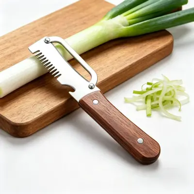 3-in-1 Kitchen Onion Cutter, Fruit Vegetable Peeler and Bottle Opener