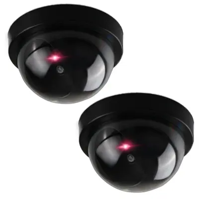Indoor security camera, realistic appearance, 2-pack, black and white - 2