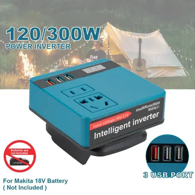 Lithium Battery Inverter AC220V/DC5V/12V Outdoor Work Inverter - 3