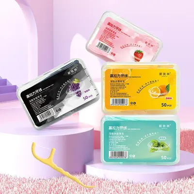 Fruit-Flavored Ultra-Thin Dental Floss, Mint, Family Size Box